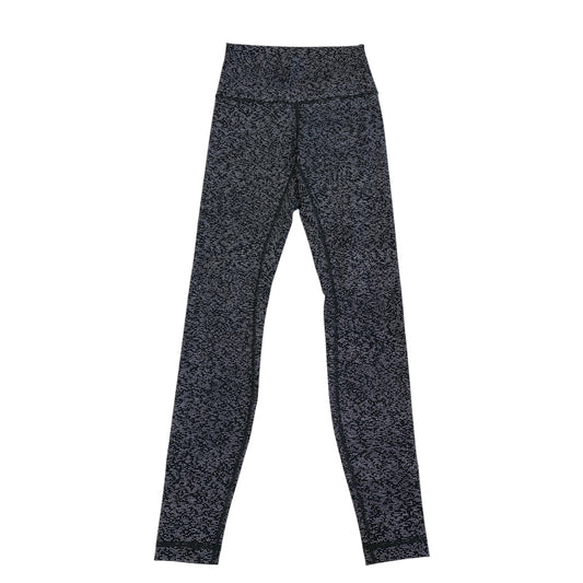 Athletic Leggings By Lululemon In Black & White, Size:4