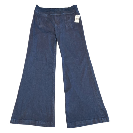 Jeans Flared By Kut In Blue Denim, Size:16