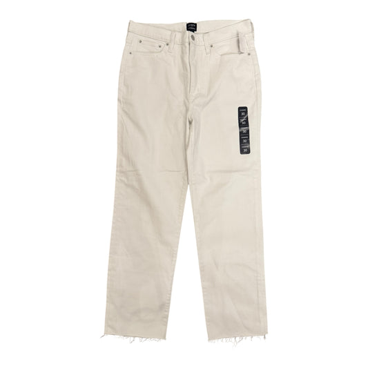 Jeans Straight By J. Crew In White, Size:10