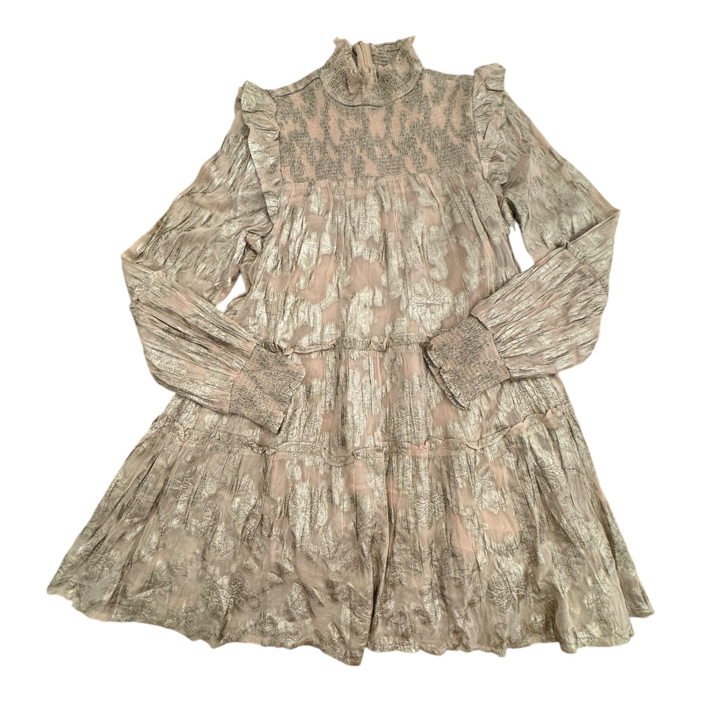 Dress Casual Short By Elan In Peach, Size:S