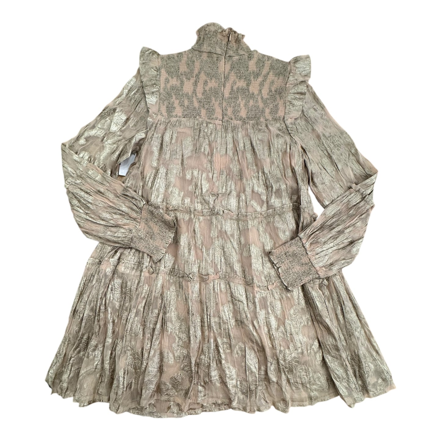 Dress Casual Short By Elan In Peach, Size:S