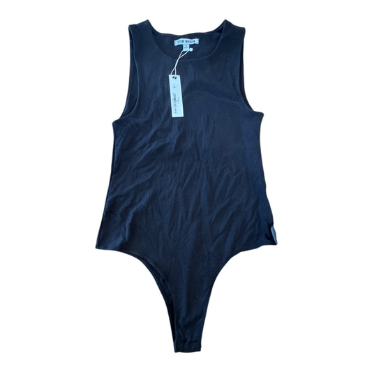 Top Sleeveless Bodysuit By Steve Madden In Black, Size:S