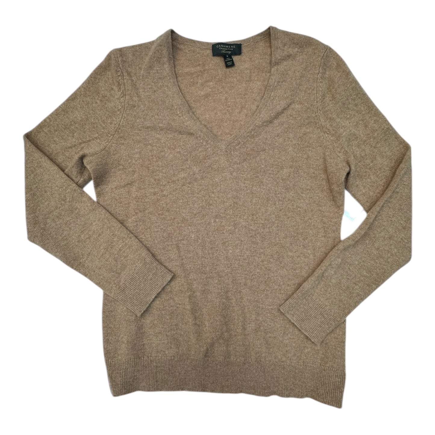 Sweater Cashmere By Charter Club In Brown, Size:M