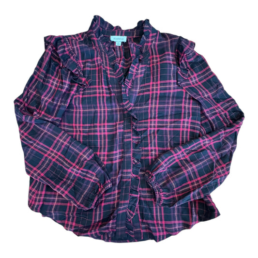 Top Ls By Evereve In Plaid Pattern, Size:Xs