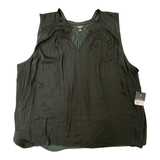 Top Sleeveless By Simply Vera In Black, Size:4X