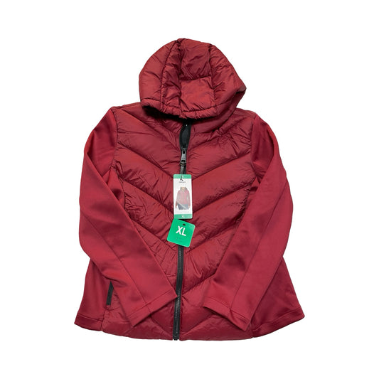 Jacket Puffer & Quilted By Dkny In Red, Size:Xl