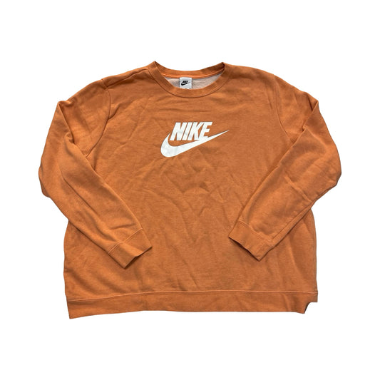 Athletic Sweatshirt Crewneck By Nike In Orange, Size:Xxl