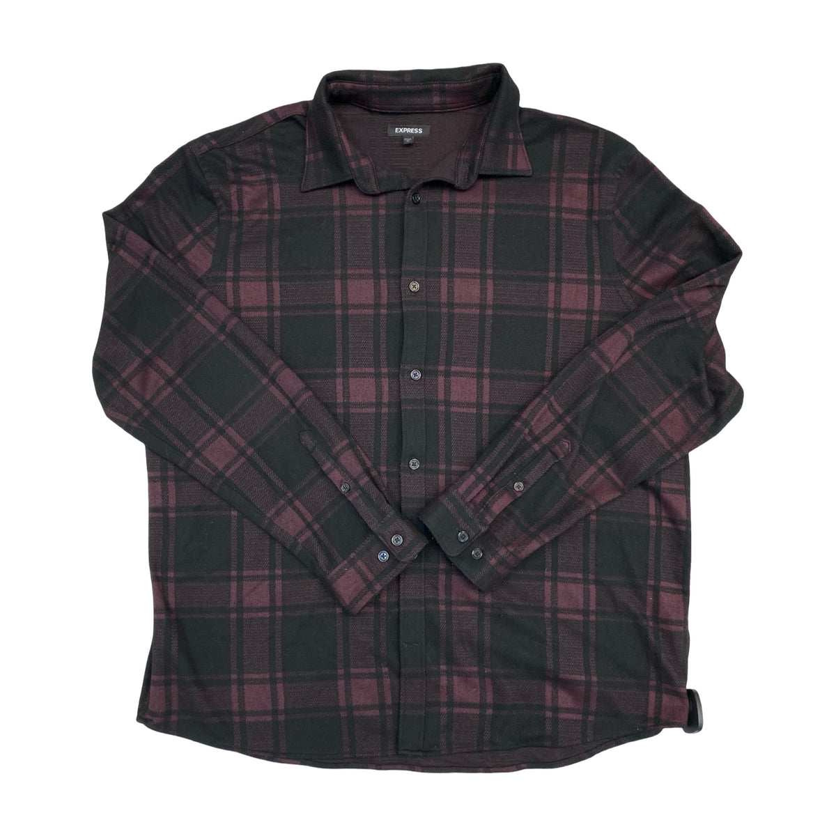 Top Ls By Express In Plaid Pattern, Size:L