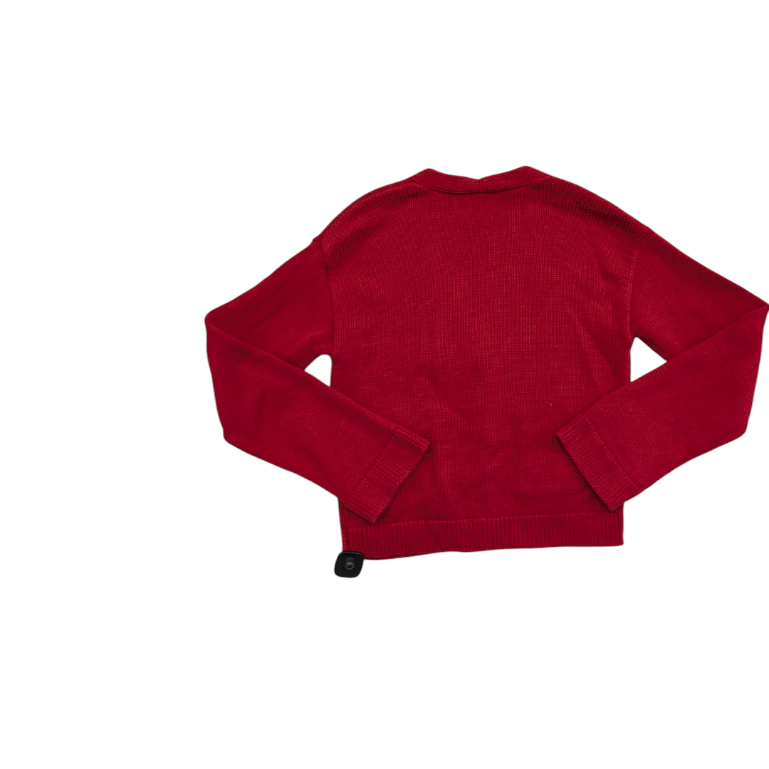 Sweater Cardigan By Gap In Red, Size:Xs