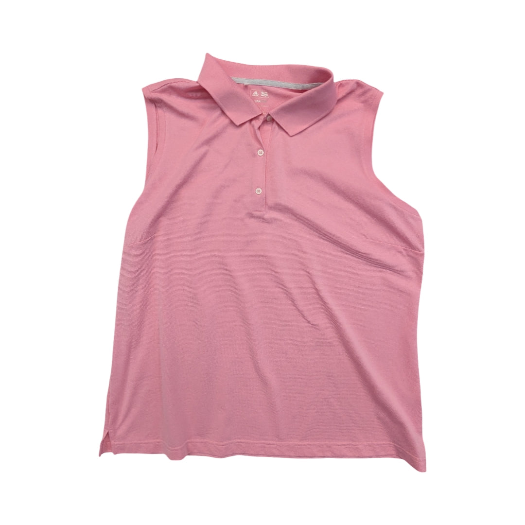 Athletic Tank Top By Adidas In Pink, Size:2X