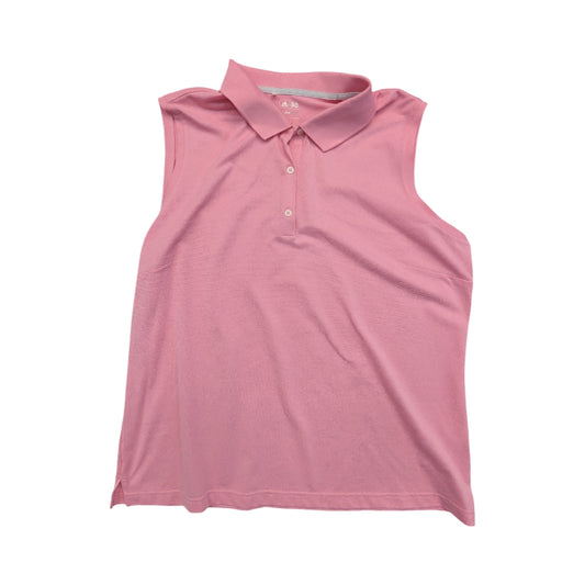 Athletic Tank Top By Adidas In Pink, Size:2X