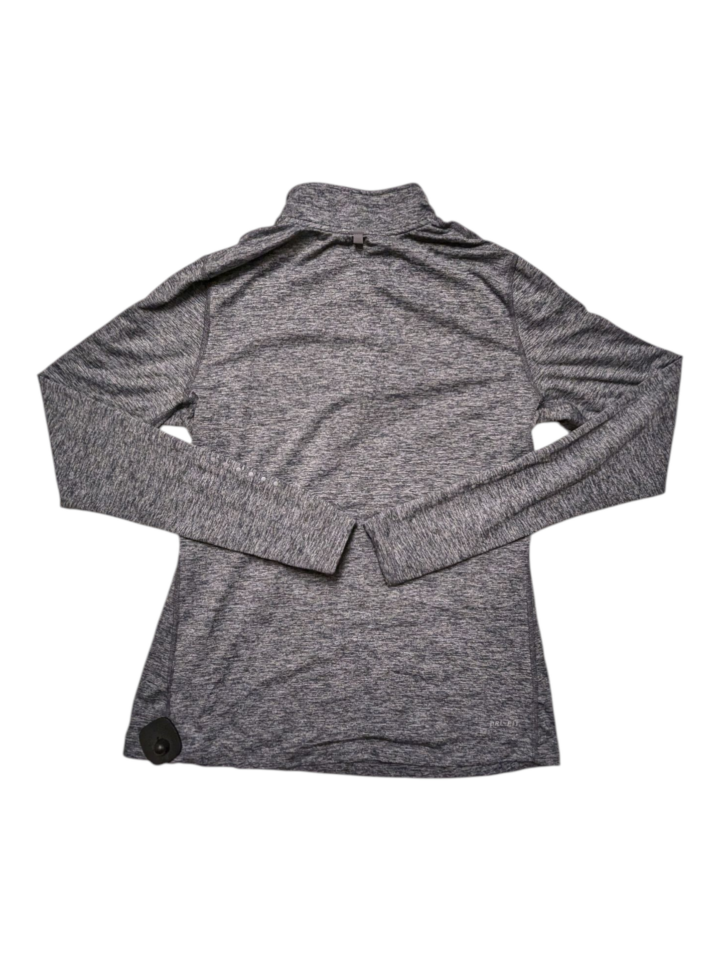 Athletic Top Ls Collar By Nike In Grey, Size:M