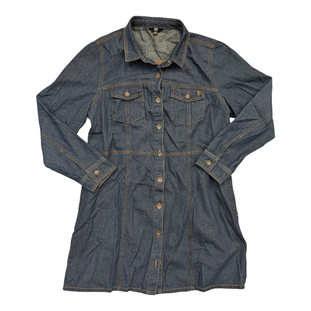 Dress Designer By Frye In Blue Denim, Size:Xxl