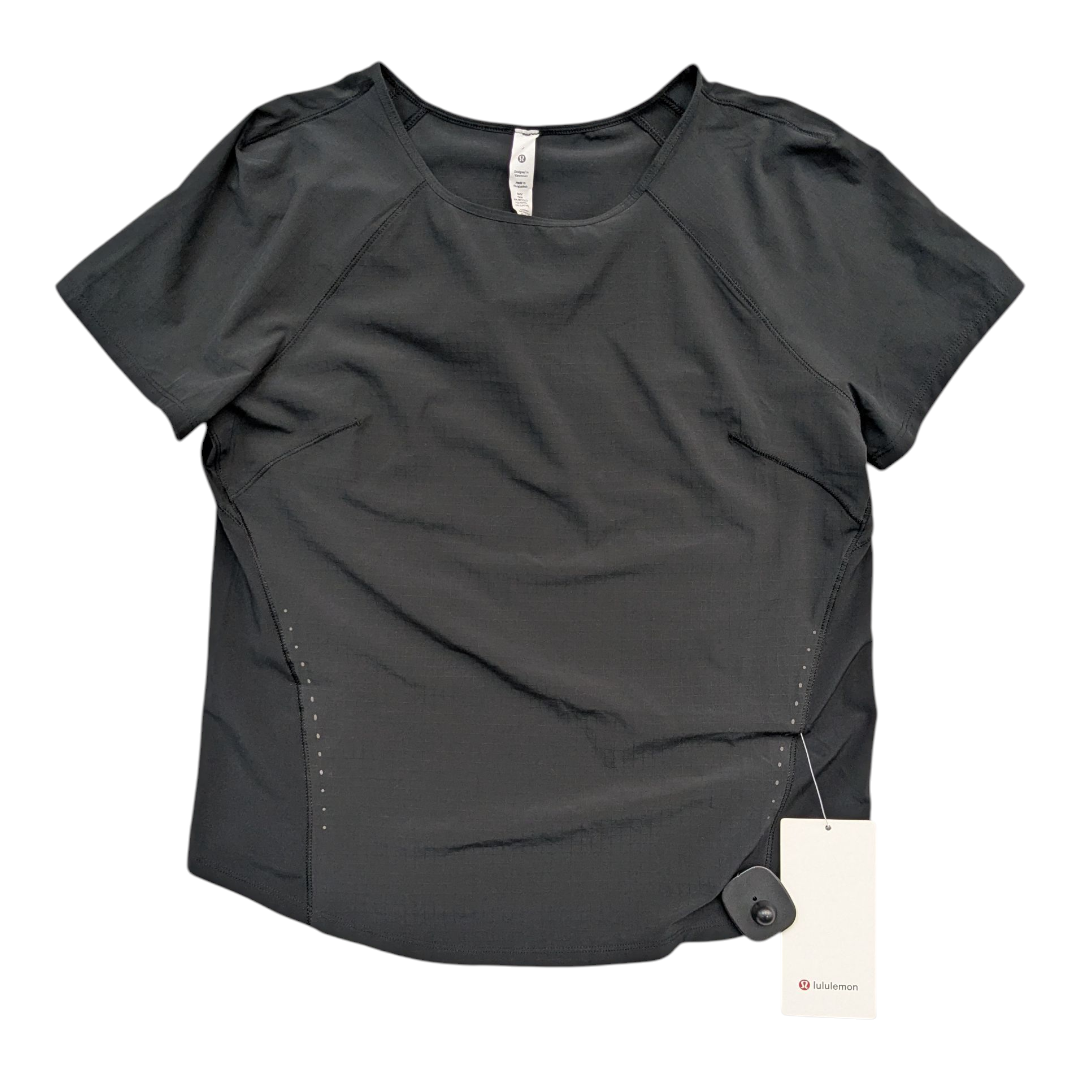 Athletic Top Ss By Lululemon In Black, Size:6