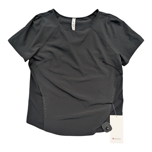 Athletic Top Ss By Lululemon In Black, Size:6