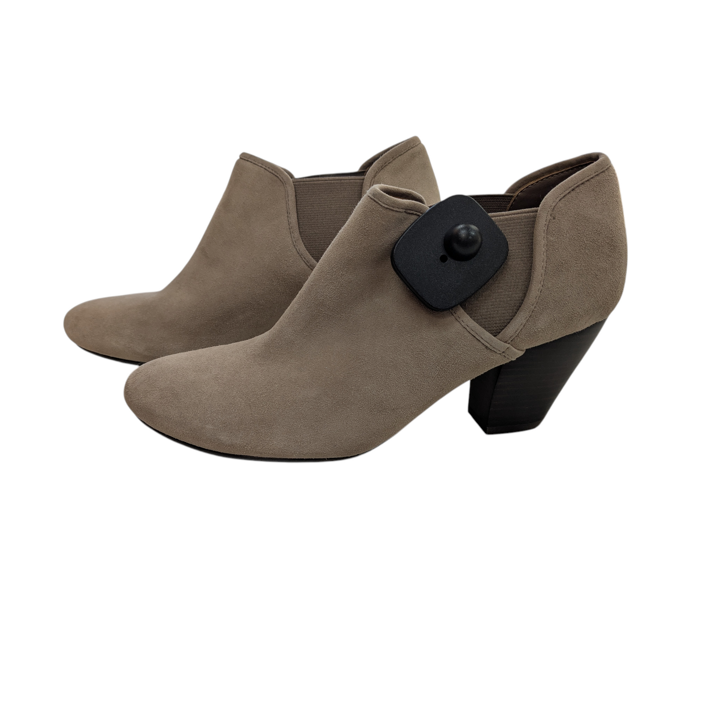 Boots Ankle Heels By Vaneli In Beige, Size:8.5