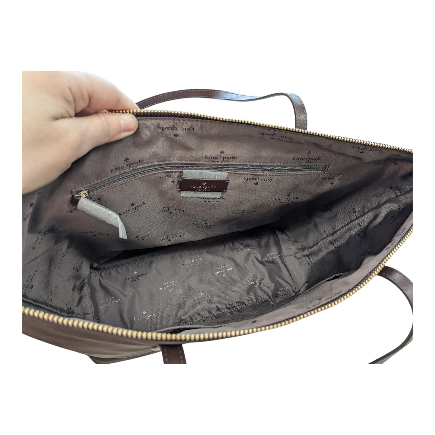 Handbag Designer By Kate Spade In Brown, Size:Large