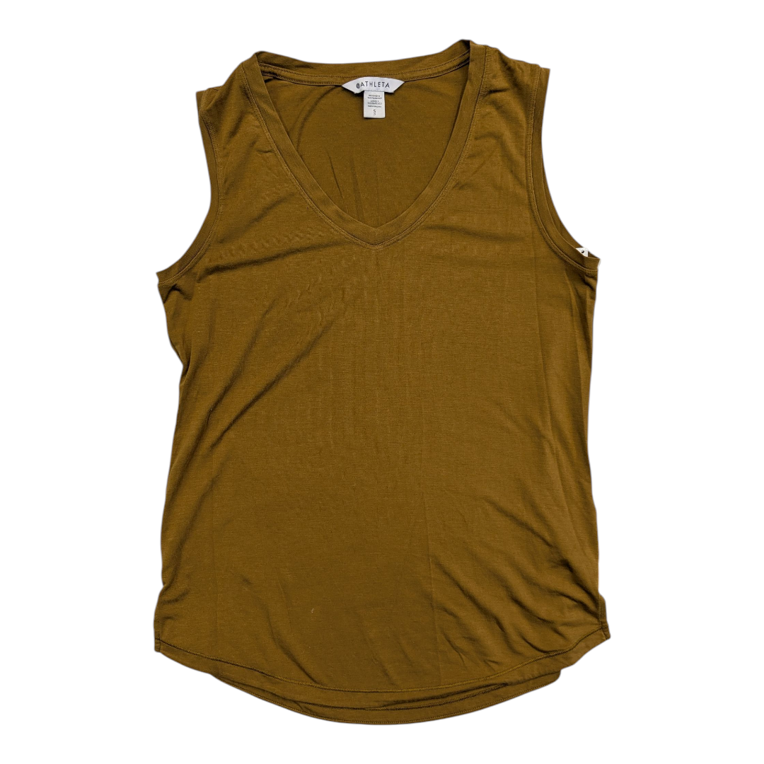 Athletic Tank Top By Athleta In Gold, Size:S