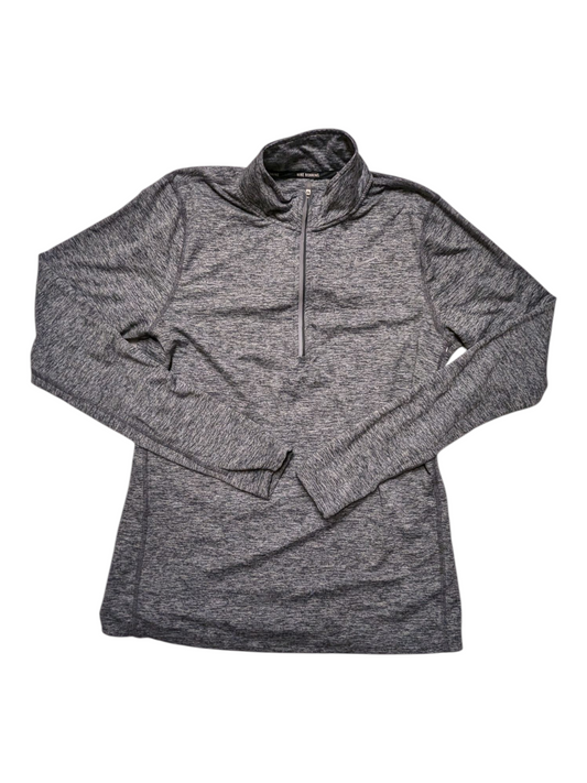 Athletic Top Ls Collar By Nike In Grey, Size:M