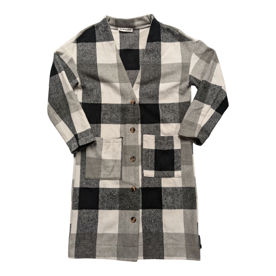 Blazer By Ecowish In Plaid Pattern, Size:S