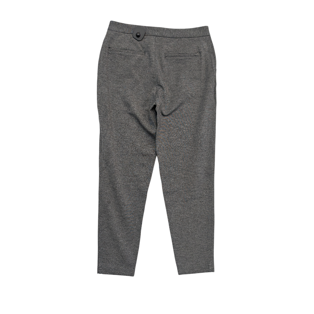 Athletic Pants By Lululemon In Grey, Size:8