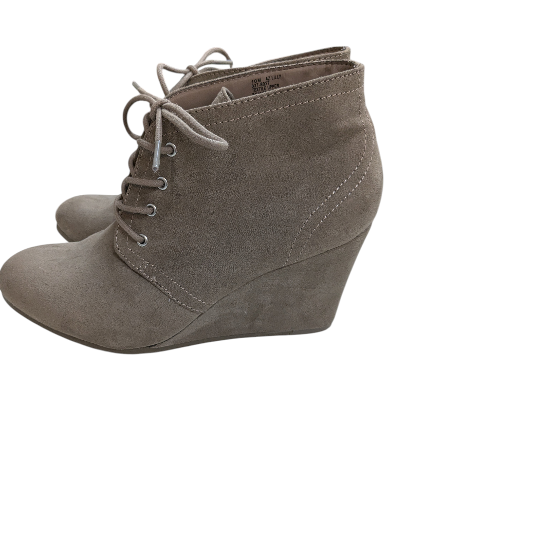 Boots Ankle Heels By Arizona In Brown, Size:10