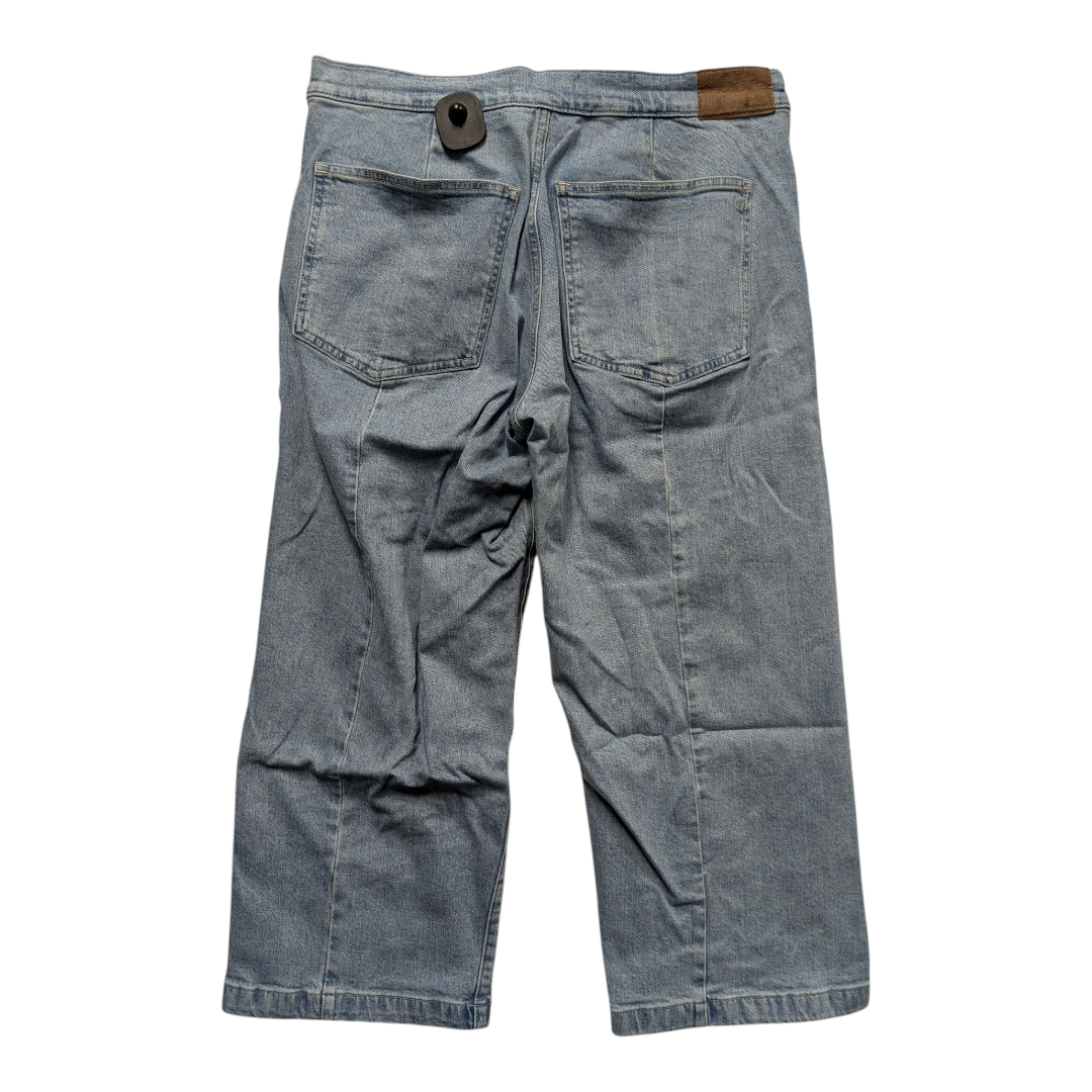 Jeans Wide Leg By Madewell In Blue Denim, Size:30