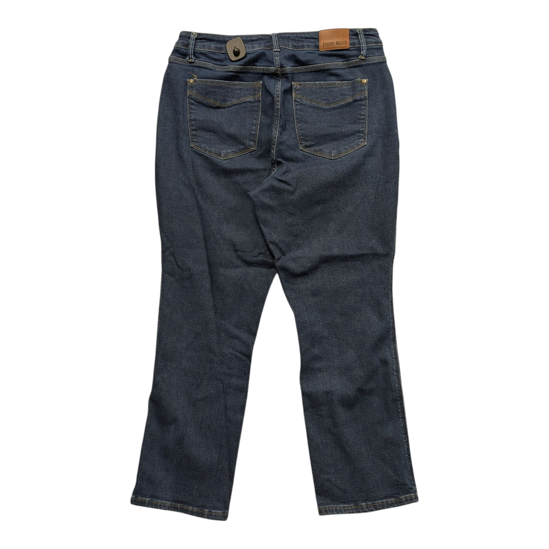 Jeans Straight By Judy Blue In Blue Denim, Size:18