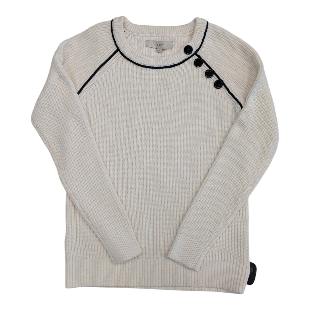 Sweater By Loft In Cream, Size:Xs