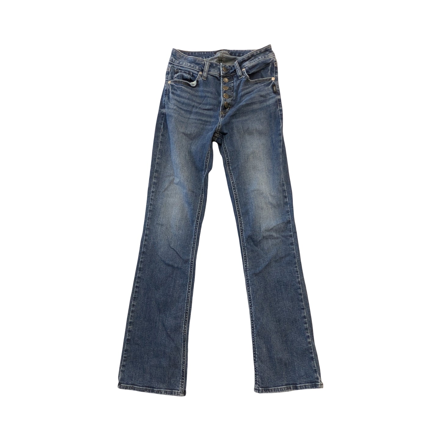 Jeans Boot Cut By Silver In Blue Denim, Size:6