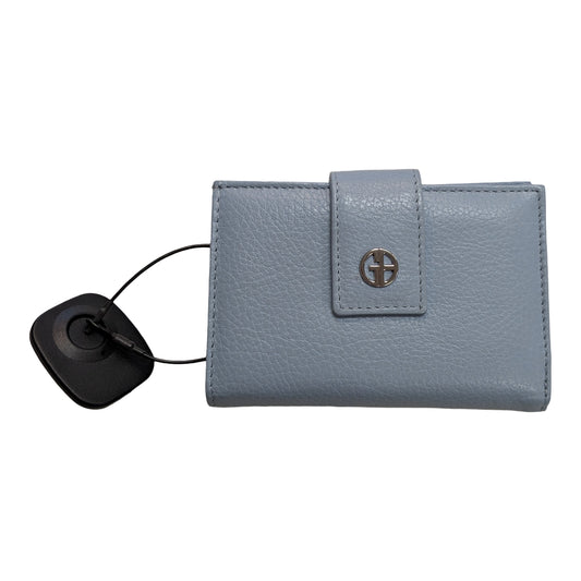 Wallet Leather By Giani Bernini In Blue, Size:Small