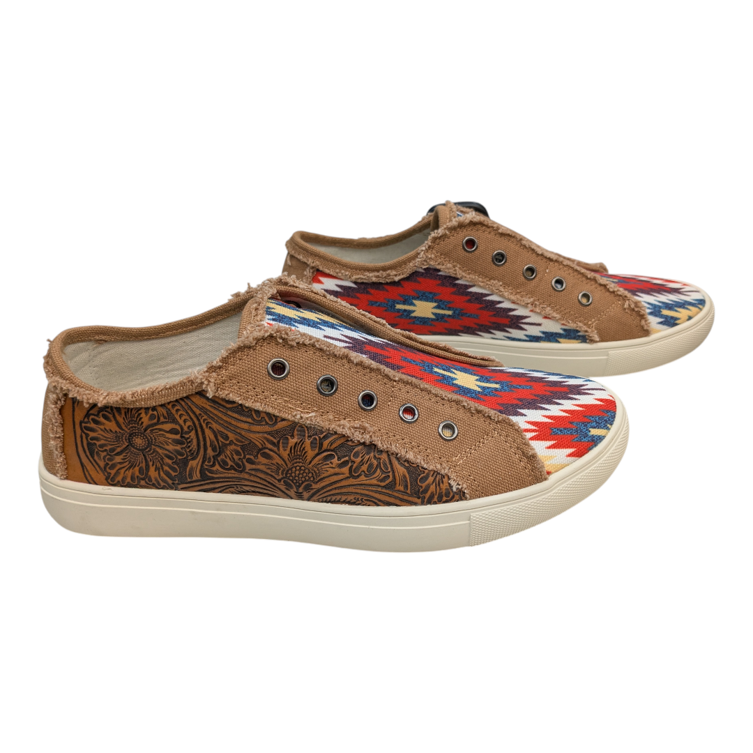 Shoes Sneakers By Montana West In Multi, Size:9