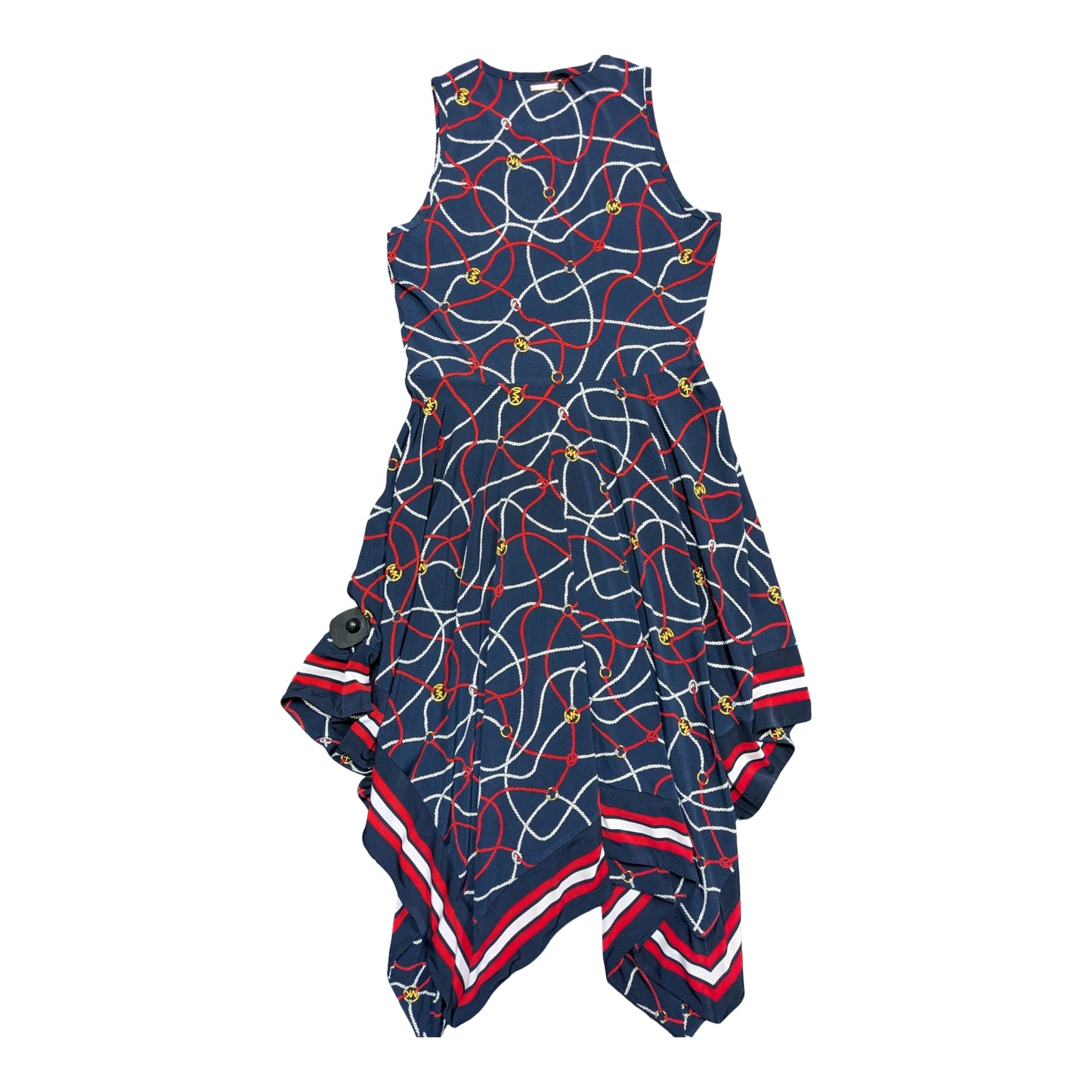 Dress Casual Midi By Michael By Michael Kors In Blue Red & White, Size:S