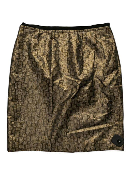 Skirt Midi By Loft In Gold, Size:8