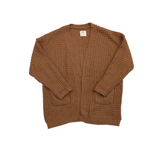 Sweater Cardigan By Cmc In Brown, Size:L