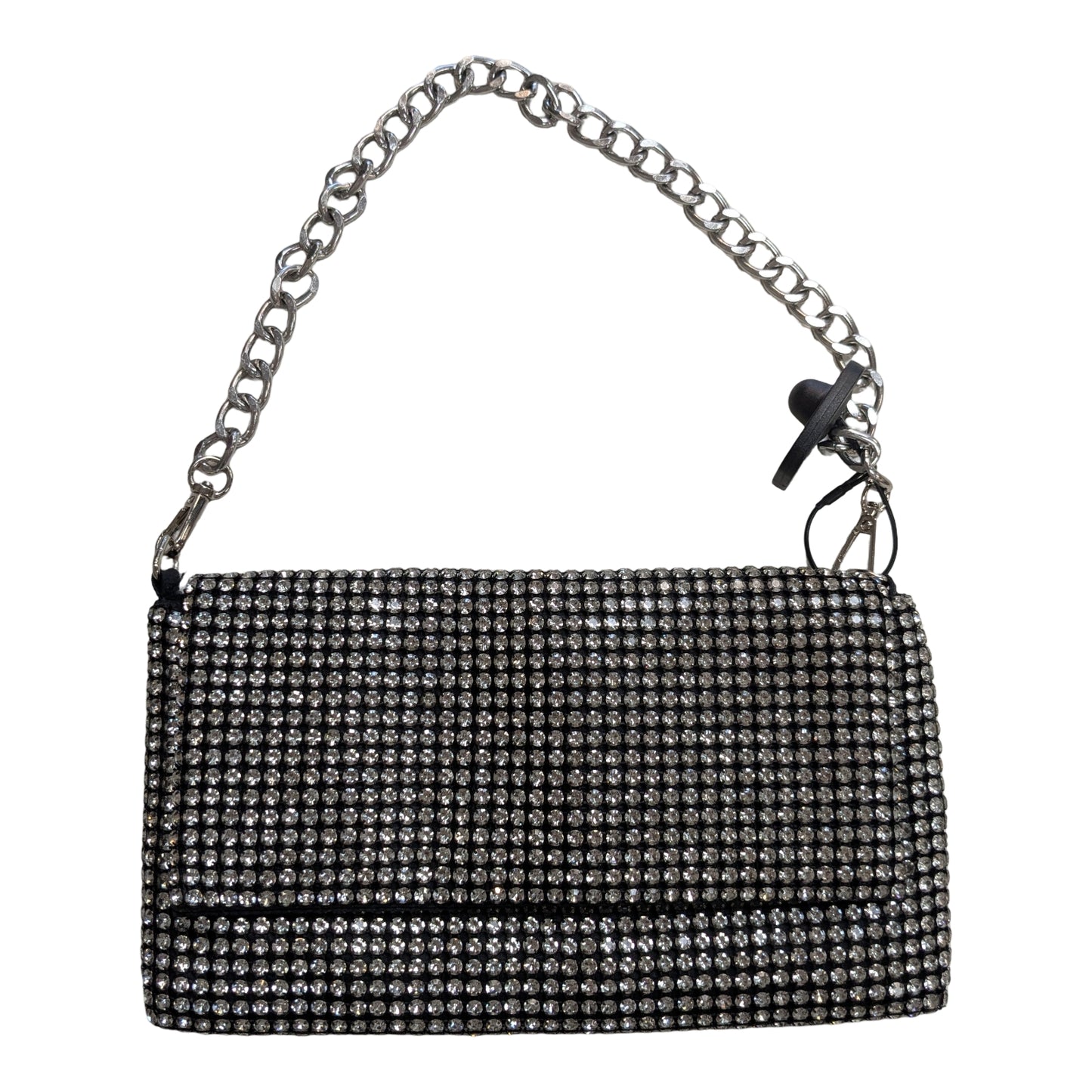 Handbag By Jessica Mcclintok In Black & Silver, Size:Medium