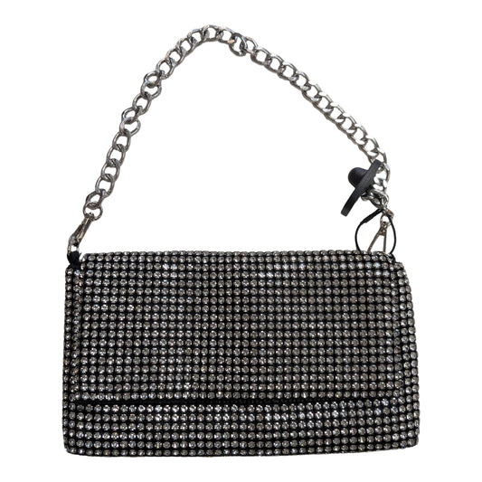 Handbag By Jessica Mcclintok In Black & Silver, Size:Medium