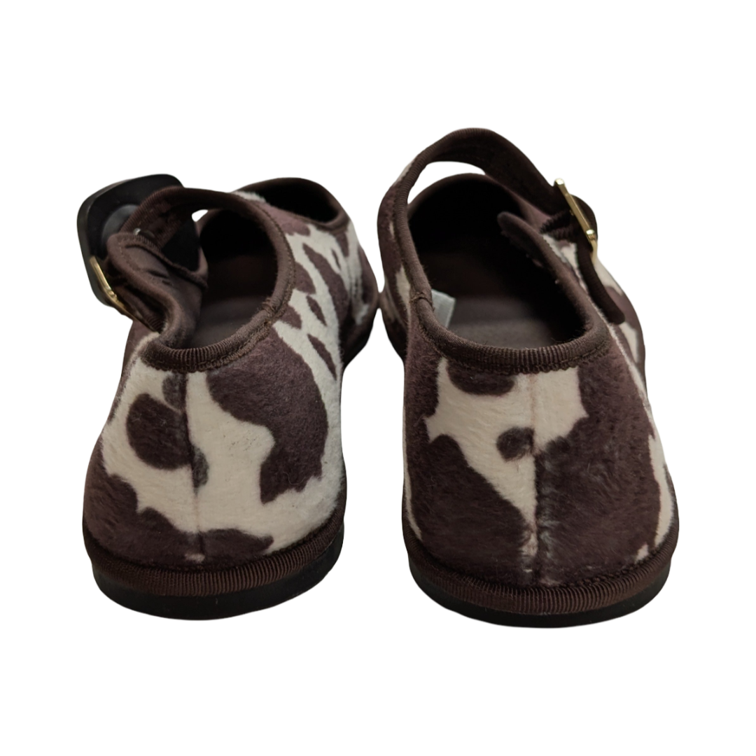 Shoes Flats By Universal Thread In Brown & White, Size:8.5