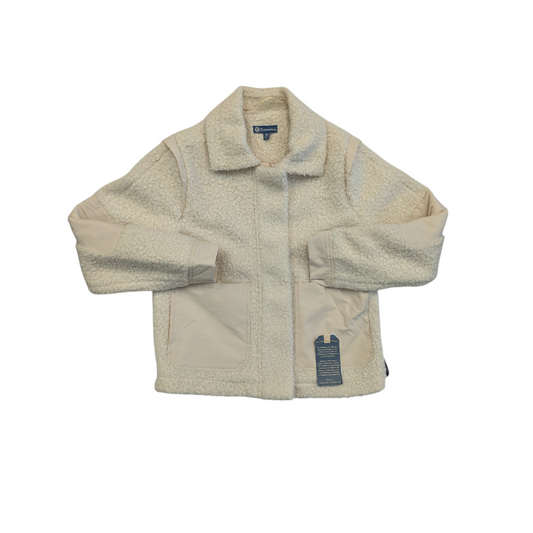 Jacket Faux Fur & Sherpa By Democracy In Cream, Size:Xs