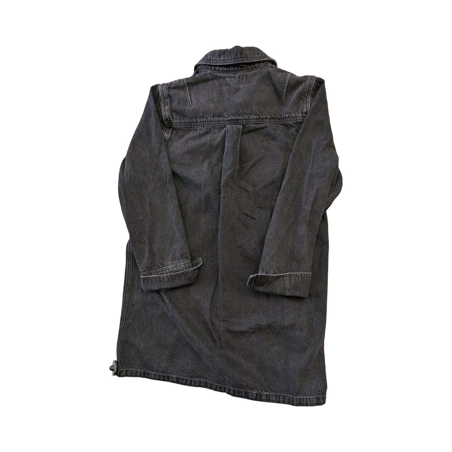 Dress Casual Midi By Madewell In Black Denim, Size:M