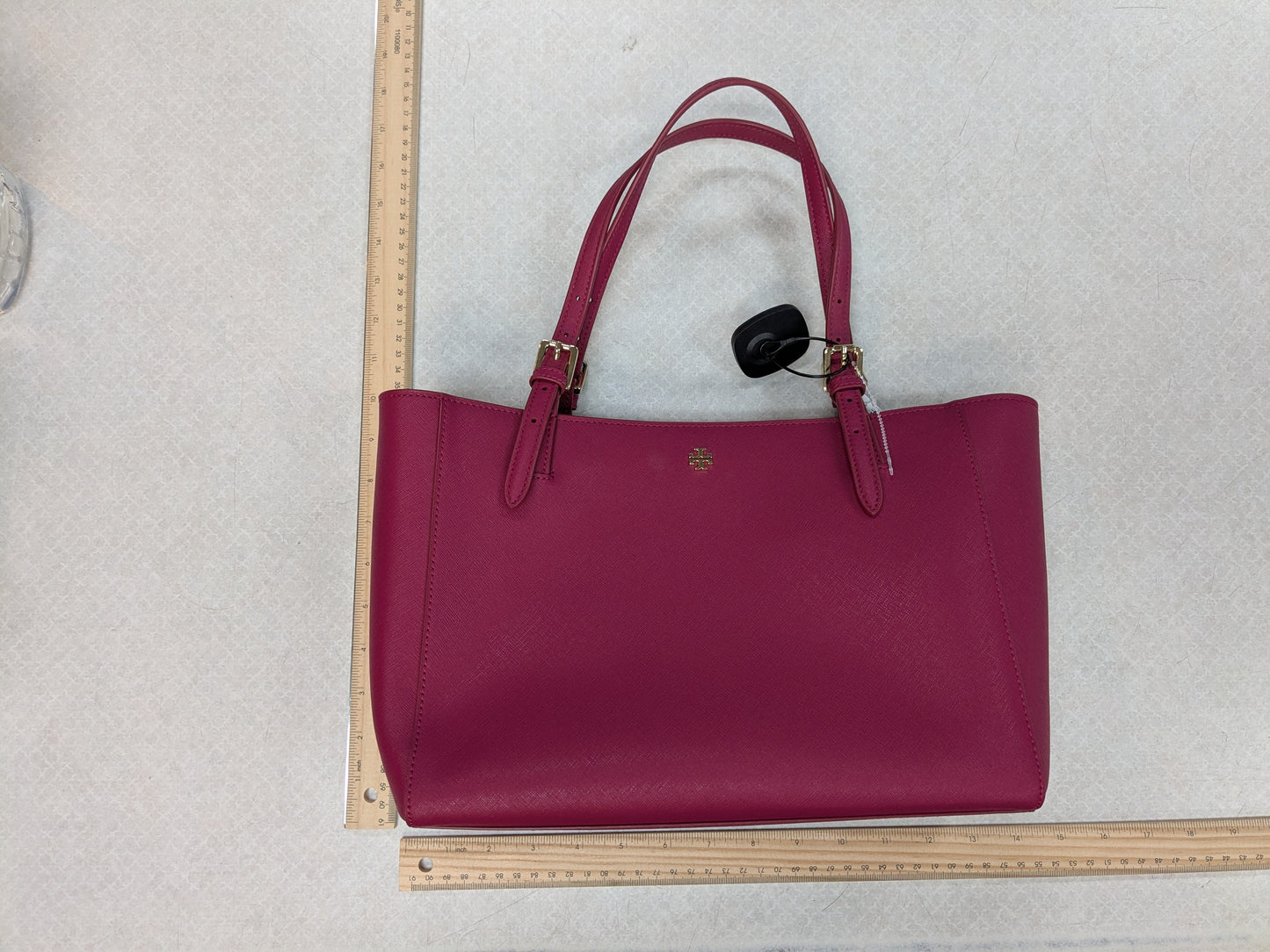 Handbag Designer By Tory Burch In Purple, Size:Medium
