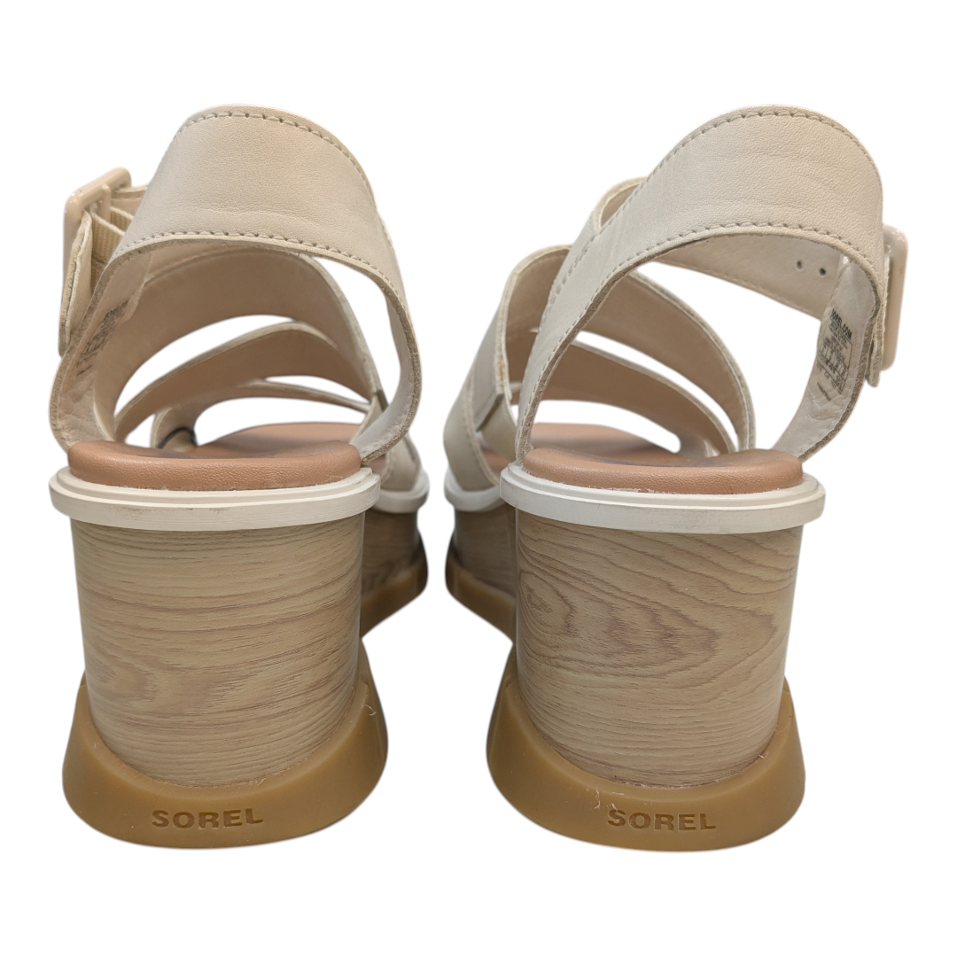 Sandals Designer By Sorel In Cream, Size:8