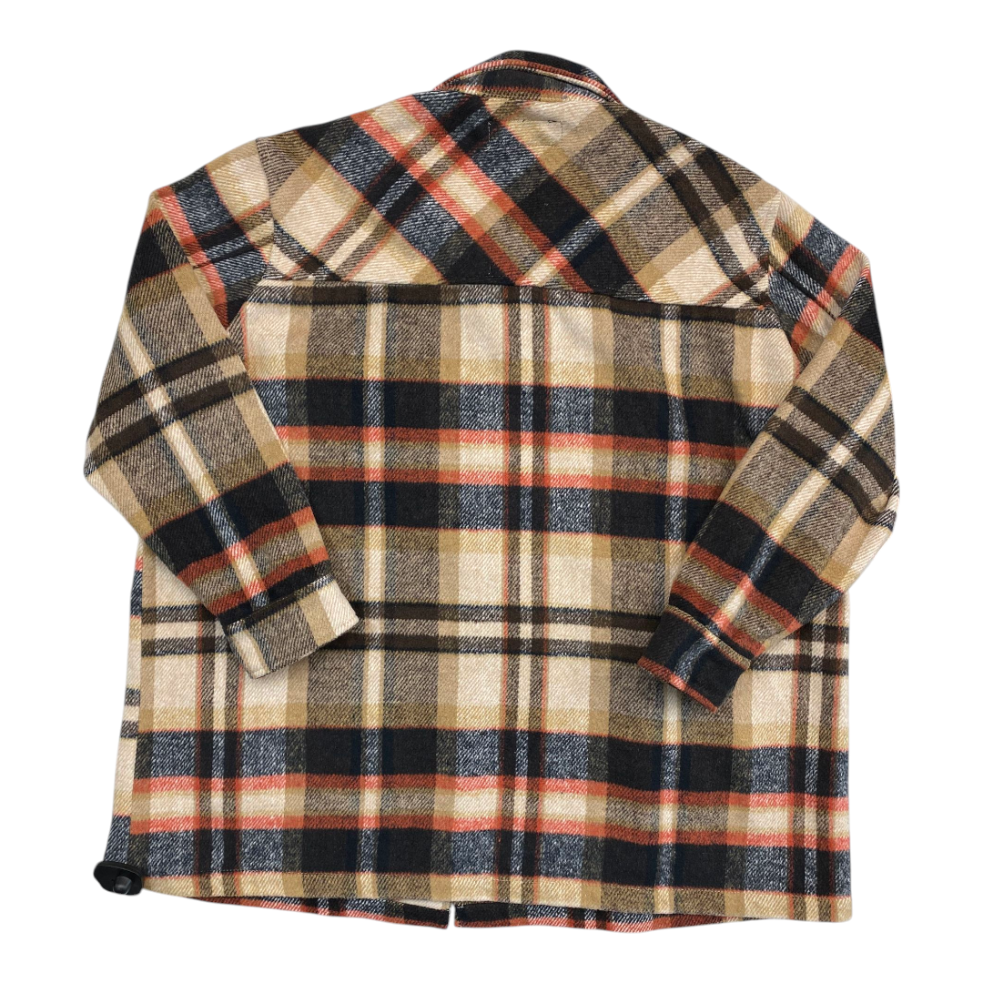 Jacket Shirt By Blanknyc In Plaid Pattern, Size:1X