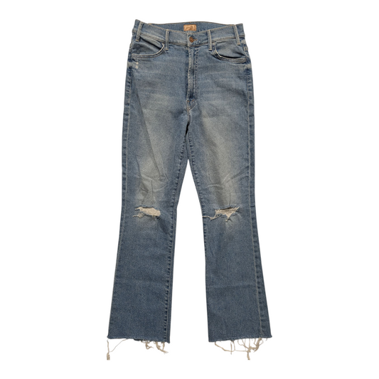 Jeans Flared By Mother In Blue Denim, Size:10