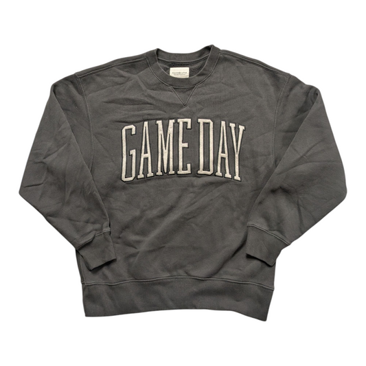 Sweatshirt Crewneck By Abercrombie And Fitch In Grey, Size:S