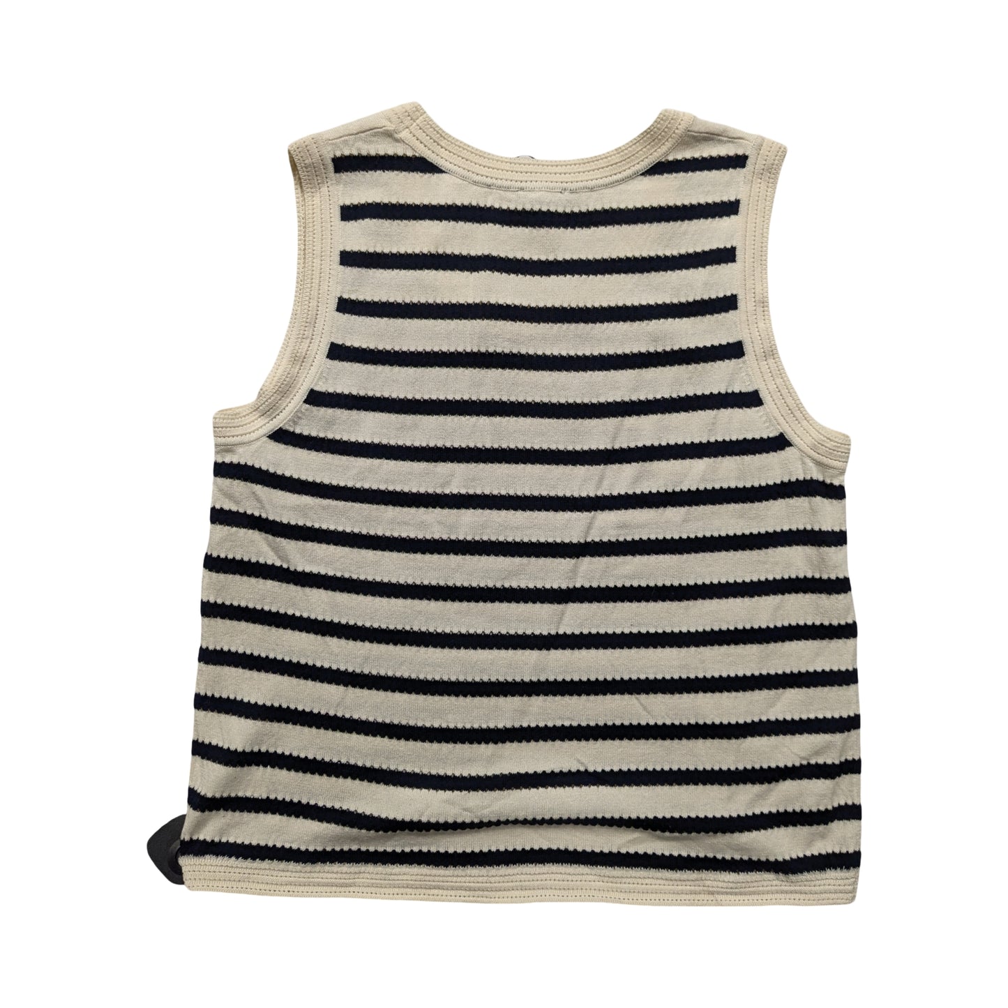 Top Sleeveless By Express In Striped Pattern, Size:L