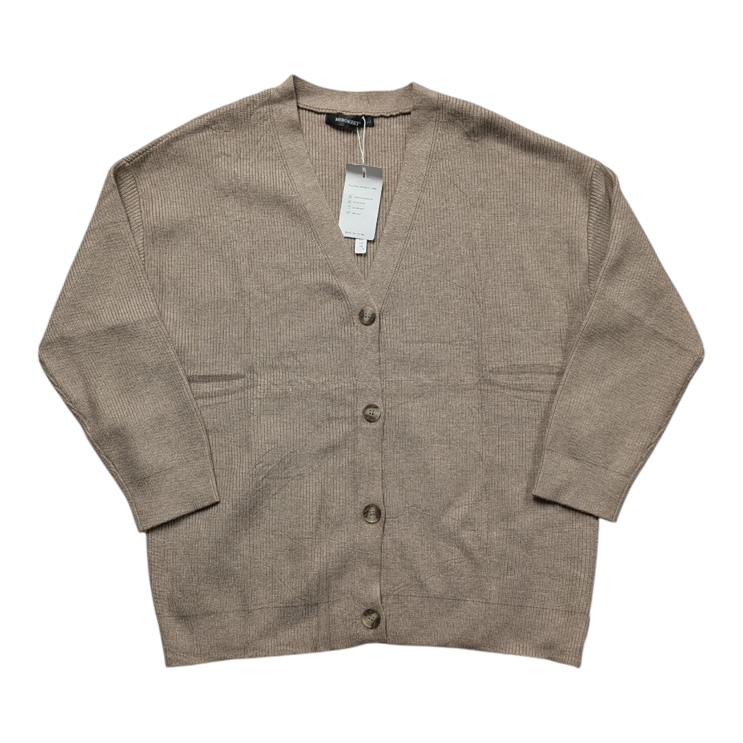 Sweater Cardigan By Merokeety In Taupe, Size:L
