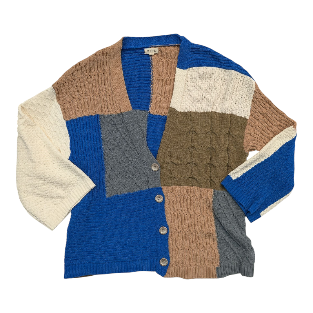 Sweater Cardigan By Pol In Multi, Size:S