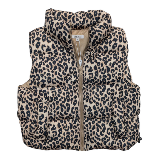 Vest Puffer & Quilted By Cmc In Animal Print, Size:M