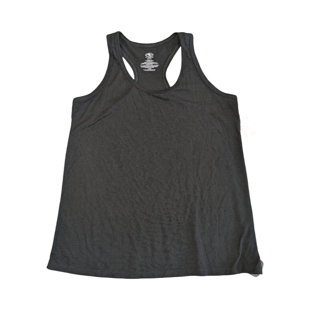 Athletic Tank Top By Athletic Works In Black, Size:L
